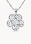 Lykkeblomst Necklace White Silver - Halskjede
