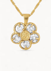 Lykkeblomst Necklace White Gold - Halskjede