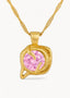 Lykkesten Necklace Pink Gold - Halskjede