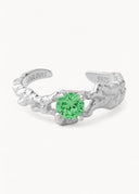 Melodie Emerald, sølv ring - LOULOUIS