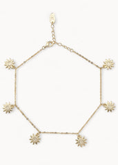 Sunflower Anklet Gold - Ankelkjeder